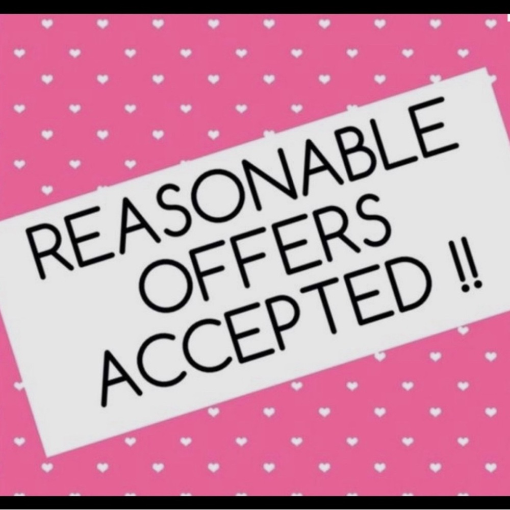Reasonable‎ offers accepted ♥️